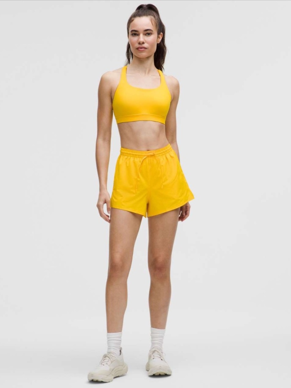 Lululemon Energy Bra in Mustard Yellow